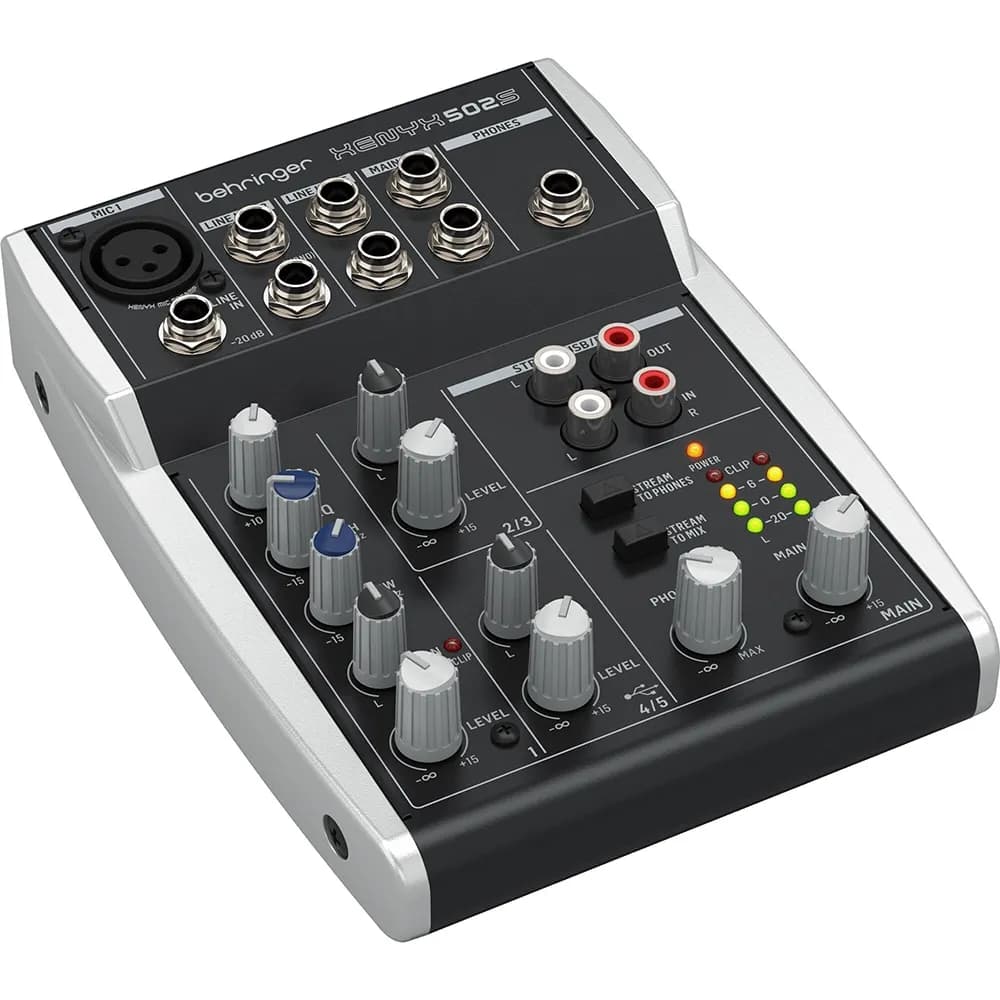 Behringer Xenyx 502S Mixer Análogo 5 Canales con USB Streaming - Miniatura 1 en LEMM DJ Store