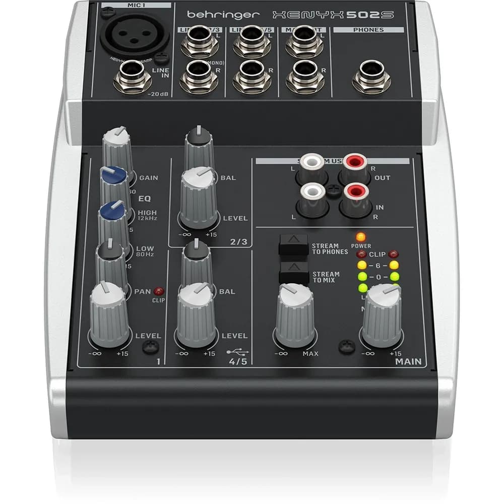 Behringer Xenyx 502S Mixer Análogo 5 Canales con USB Streaming - Miniatura 2 en LEMM DJ Store