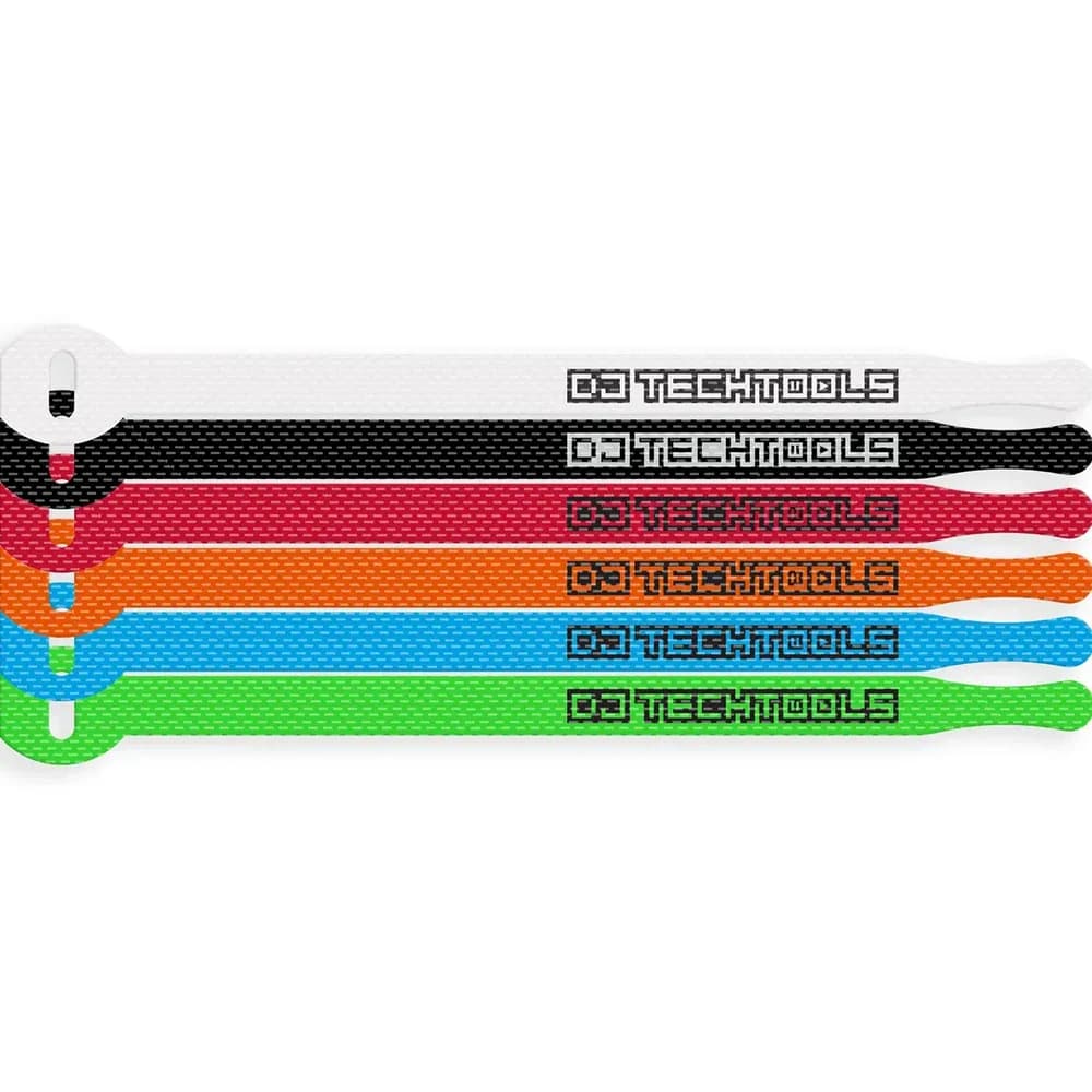 DJ Techtools Chroma Ties – Amarra Cables de Velcro (Pack 20) - Miniatura 1 en LEMM DJ Store