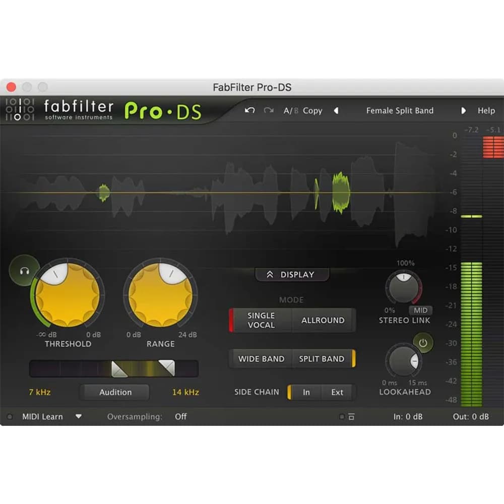 FabFilter Pro-DS – Plug-in De-Esser para Producción Musical (Descarga Digital) - Miniatura 1 en LEMM DJ Store