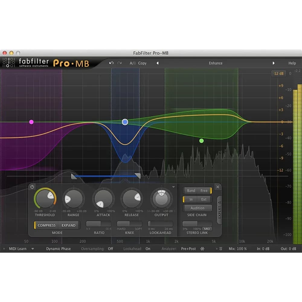 FabFilter Pro-MB – Plug-in de Compresión y Expansión Multibanda (Descarga Digital) - Miniatura 1 en LEMM DJ Store