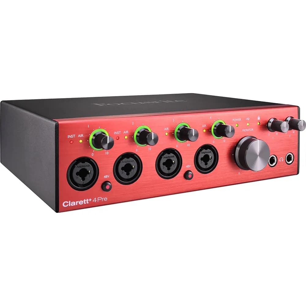Focusrite Clarett+ 4Pre — Interfaz de Audio USB-C 4 Entradas - Miniatura 1 en LEMM DJ Store