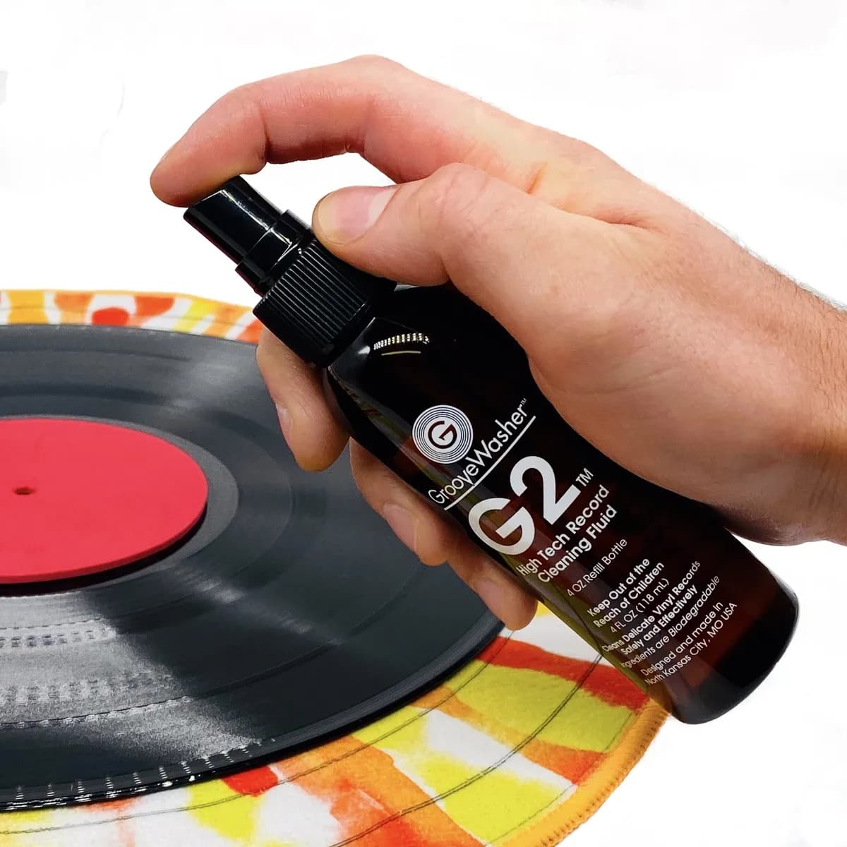 GrooveWasher – Kit de Limpieza para Vinilos con Mango de Nogal - Miniatura 5 en LEMM DJ Store