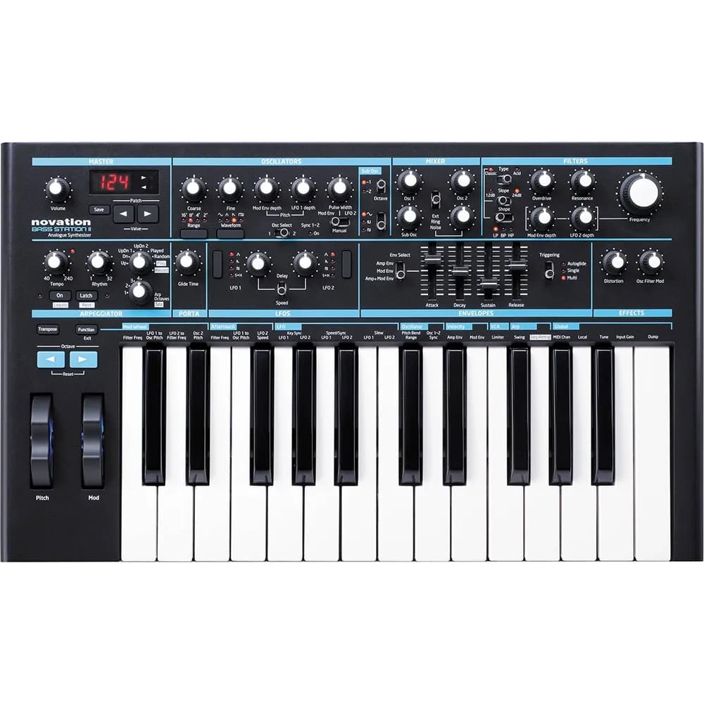 Novation Bass Station II – Sintetizador Analógico Monovoz 25 Teclas - Miniatura 2 en LEMM DJ Store