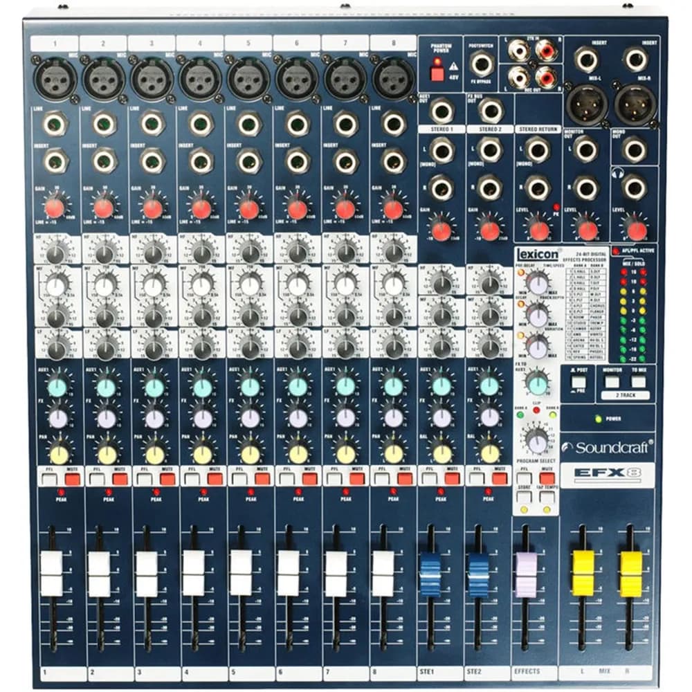 Soundcraft EFX8 — Mixer de 8 Canales con Efectos - Miniatura 2 en LEMM DJ Store