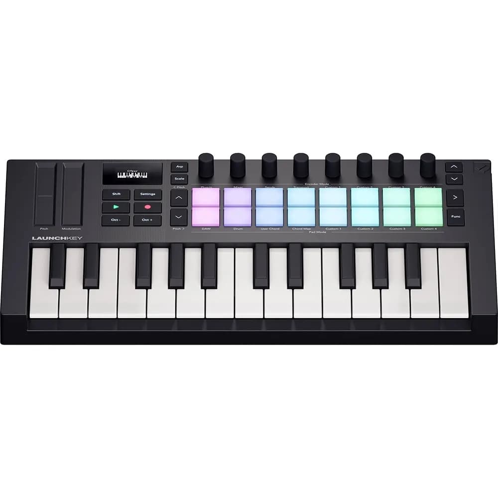 Novation Launchkey Mini 25 MK4 – Teclado MIDI compacto con pads RGB y control total para DAWs - Miniatura 2 en LEMM DJ Store