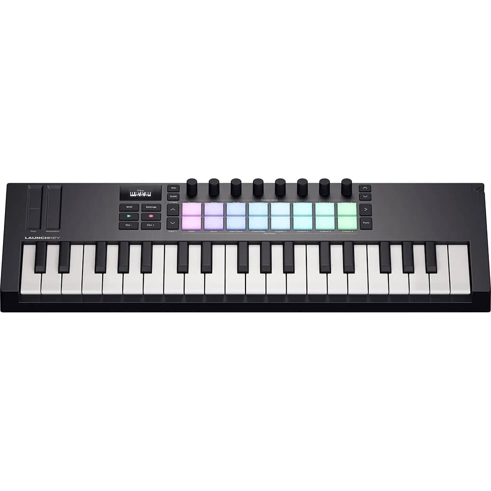 Novation Launchkey Mini 37 MK4 – Teclado MIDI compacto de 37 teclas con pads RGB y control total para DAWs - Miniatura 2 en LEMM DJ Store