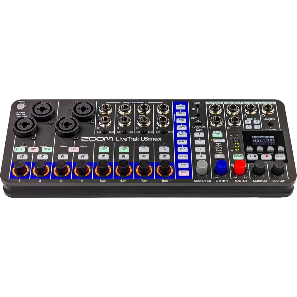Zoom LiveTrak L6max – Mezcladora y Grabadora Portátil 12 Canales - Miniatura 2 en LEMM DJ Store