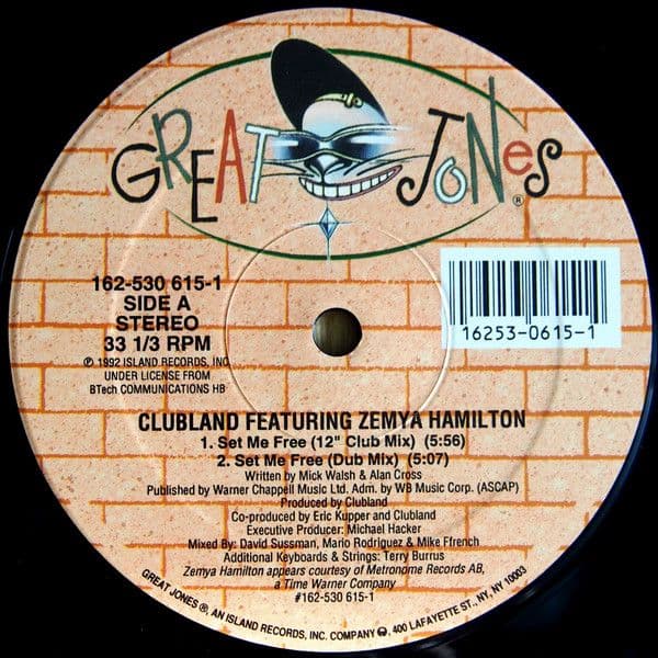 Clubland, Zemya Hamilton – Set Me Free (Vinilo usado VG+) - Miniatura 1 en LEMM DJ Store