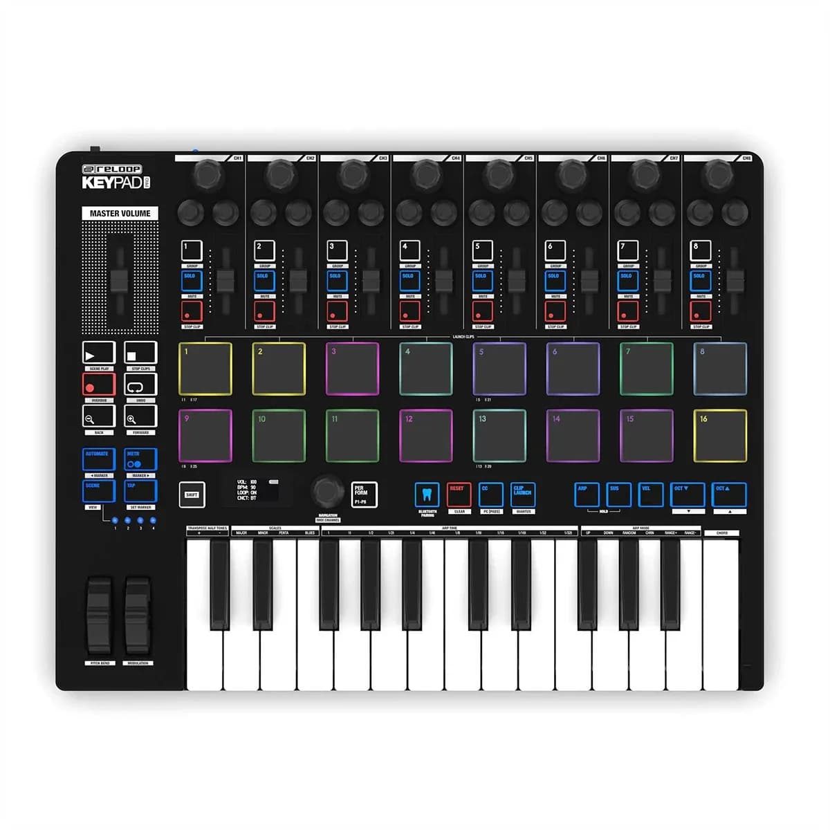 Reloop Keypad Pro – Controlador MIDI 4-en-1 con Bluetooth y USB - Miniatura 2 en LEMM DJ Store