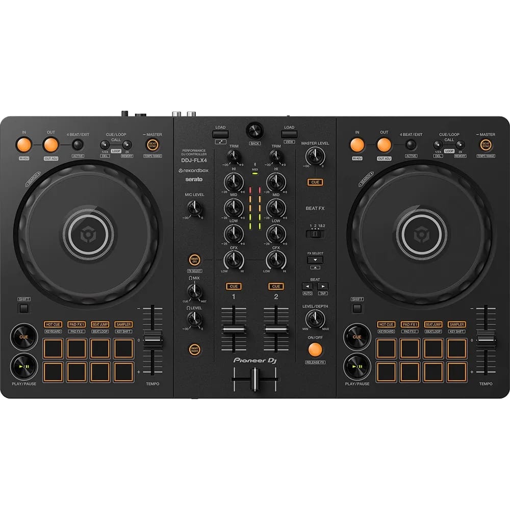 Pioneer DJ DDJ-FLX4 Controlador DJ 2 Canales Rekordbox y Serato - Variante - Vista alternativa en LEMM DJ Store