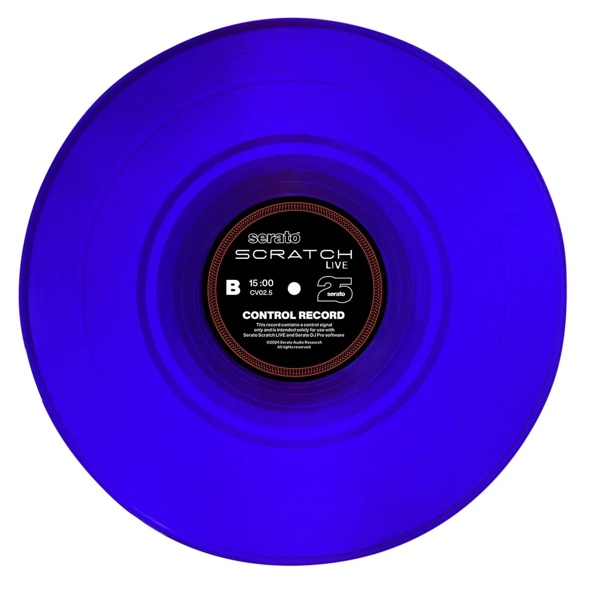 Serato Scratch Live Control Vinyl – Vinilos Timecode Edición 25° Aniversario (Par 12", Azul) - Variante - Vista alternativa e