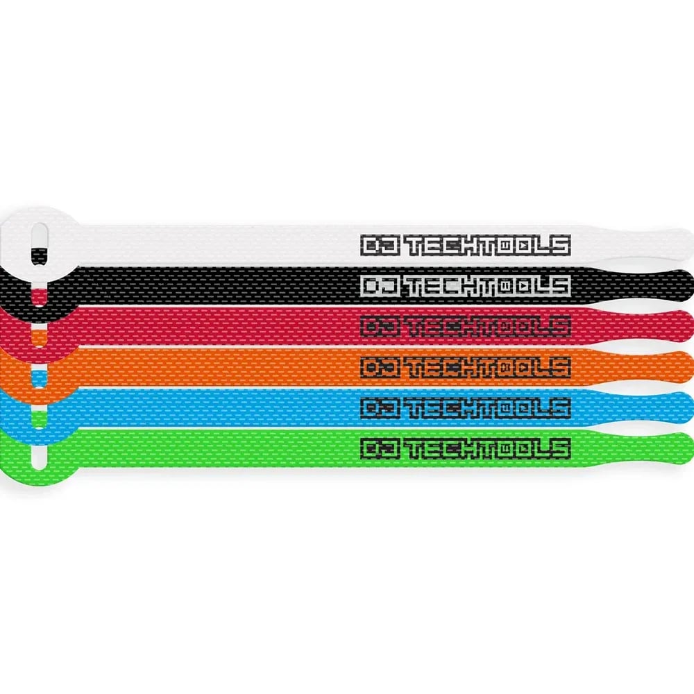 DJ Techtools Chroma Ties – Amarra Cables de Velcro (Pack 20) - Variante en LEMM DJ Store