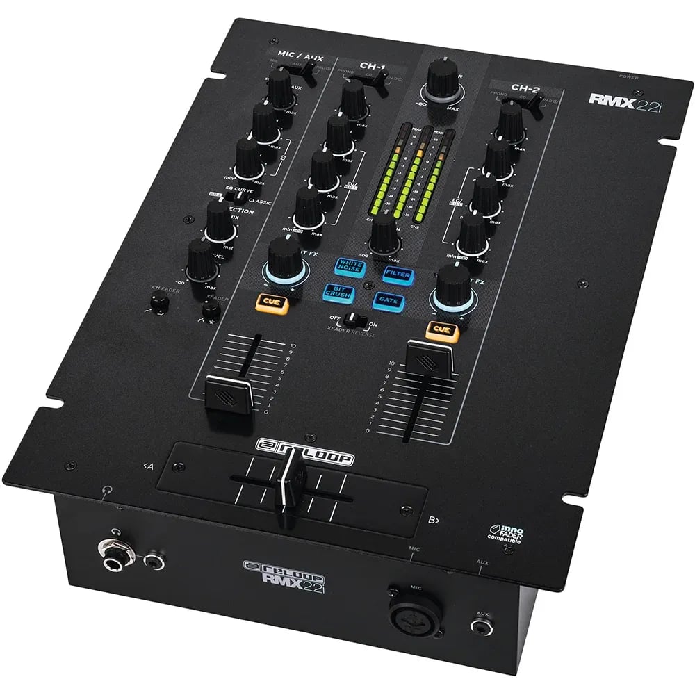 Reloop RMX-22i – Mixer DJ Digital 2+1 Canales con Efectos Sound Colour - Variante en LEMM DJ Store