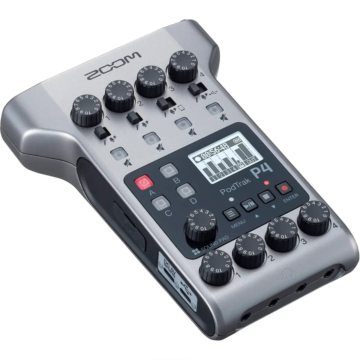 Zoom PodTrak P4 – Grabadora de Podcasts Multipista Portátil - Variante en LEMM DJ Store