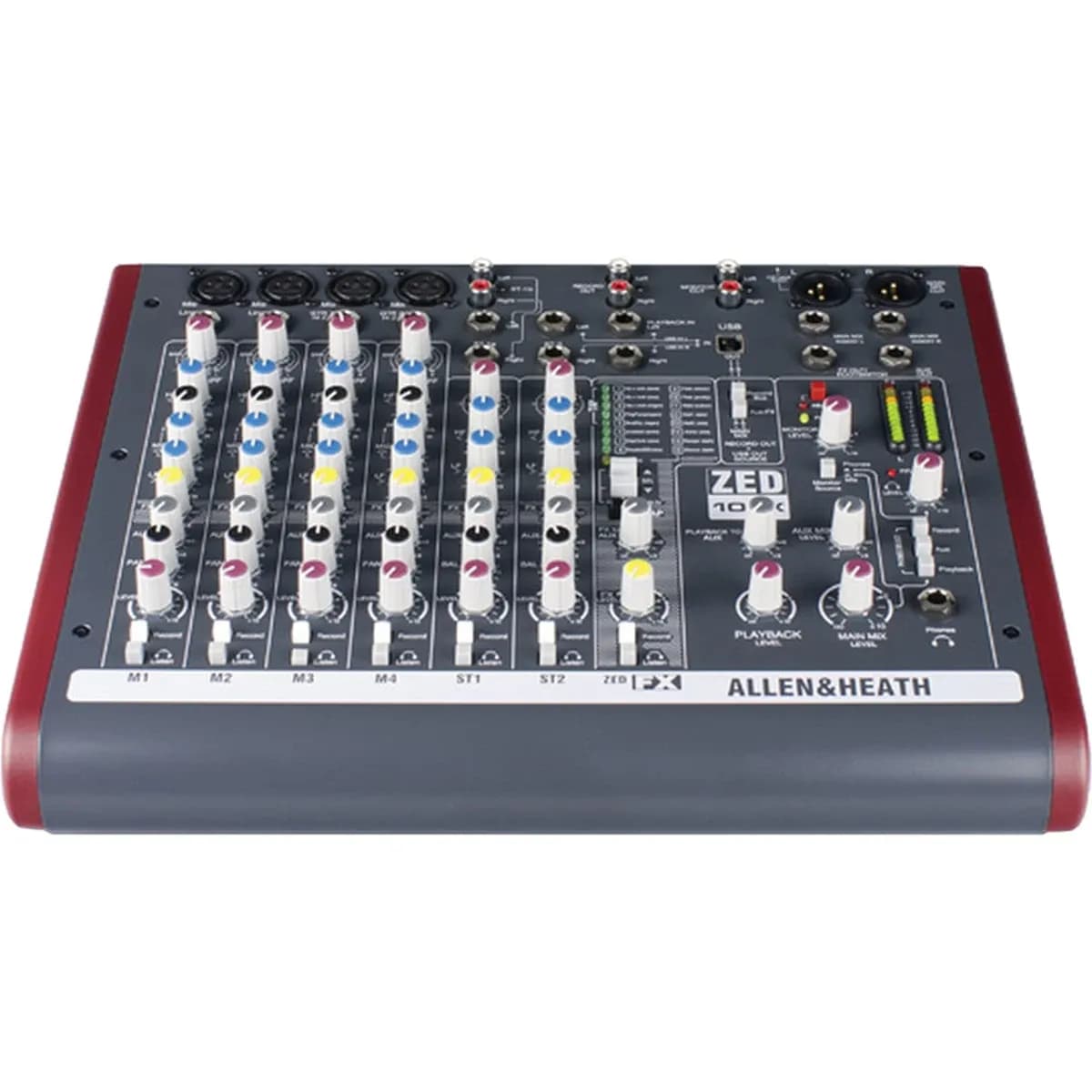 Allen & Heath ZED-10FX – Mesa de Sonido Analógica 6 Canales con Efectos y USB