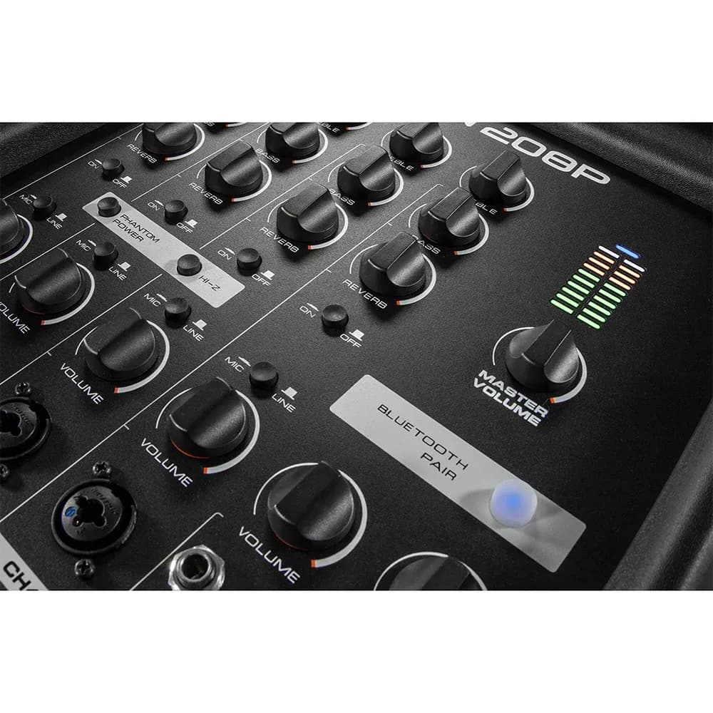 JBL EON208P – Sistema PA Portátil con Mezclador 8 Canales y Bluetooth