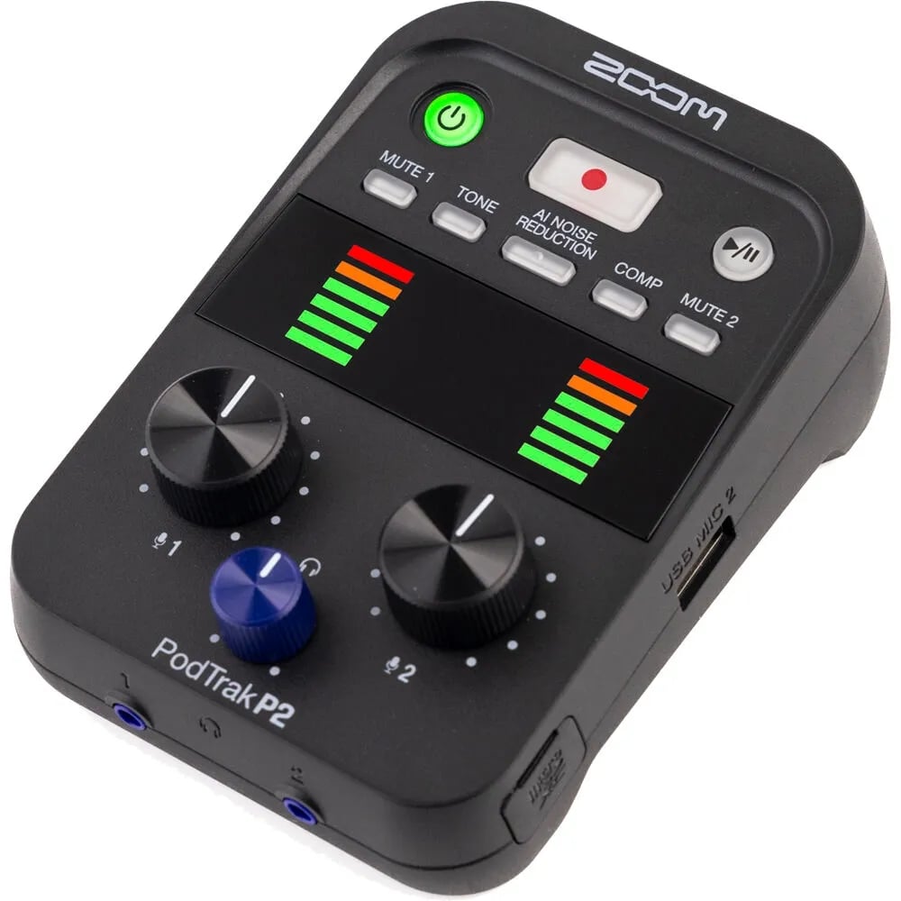 Zoom PodTrak P2 – Grabadora Portátil para Podcasters con Doble USB - Variante en LEMM DJ Store